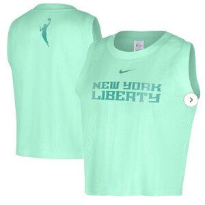 Women’s Nike Mint Green New York Liberty Mesh Crop Tank